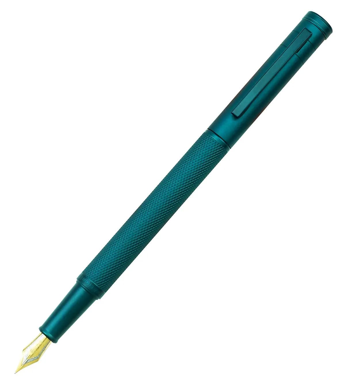 Asvine Dark Green Forest Fountain Pen Extra Fine Nib Classic Design with Converter and Metal Pen Case Set | Smooth Ink Flow Writing Instrument - view 9