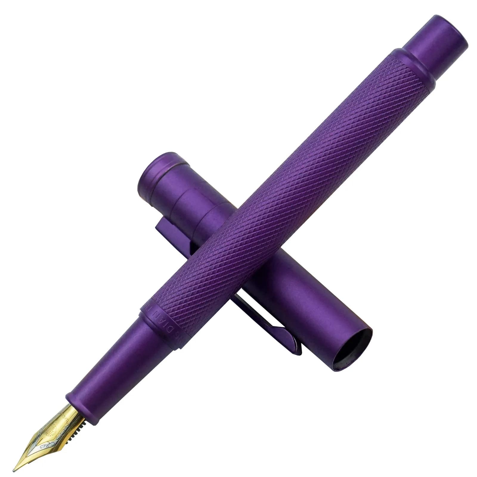 Asvine Purple Forest Fountain Pen Extra Fine Nib Classic Design with Converter and Metal Pen Case Set | Smooth Ink Flow - main product image