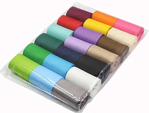 BAORJCT 2 Inches Grosgrain Ribbons Fabric Ribbons | 20 Bright Colors, 40 Yards Total, Durable Polyester, Gift Wrapping & DIY Accessories thumbnail 8