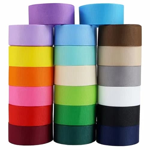 BAORJCT Grosgrain Ribbon 1 Inch (25mm) Wide, 40 Yards Total | 20 Colors for Crafts & Gifts thumbnail 1