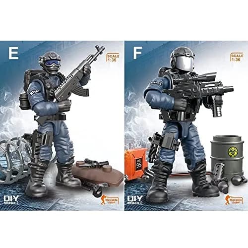 YEIBOBO ! Special Forces Mini Military Action Figure with Weapons & Accessories | 1:36 Scale, Movable Arms & Legs thumbnail 5