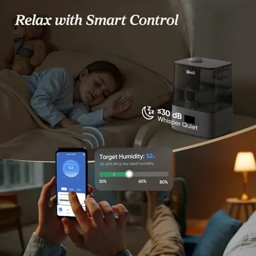 Levoit Classic 300S Smart Humidifier 6L (2000ml/day) | Quiet Operation for Large Rooms up to 505 sq ft thumbnail 5