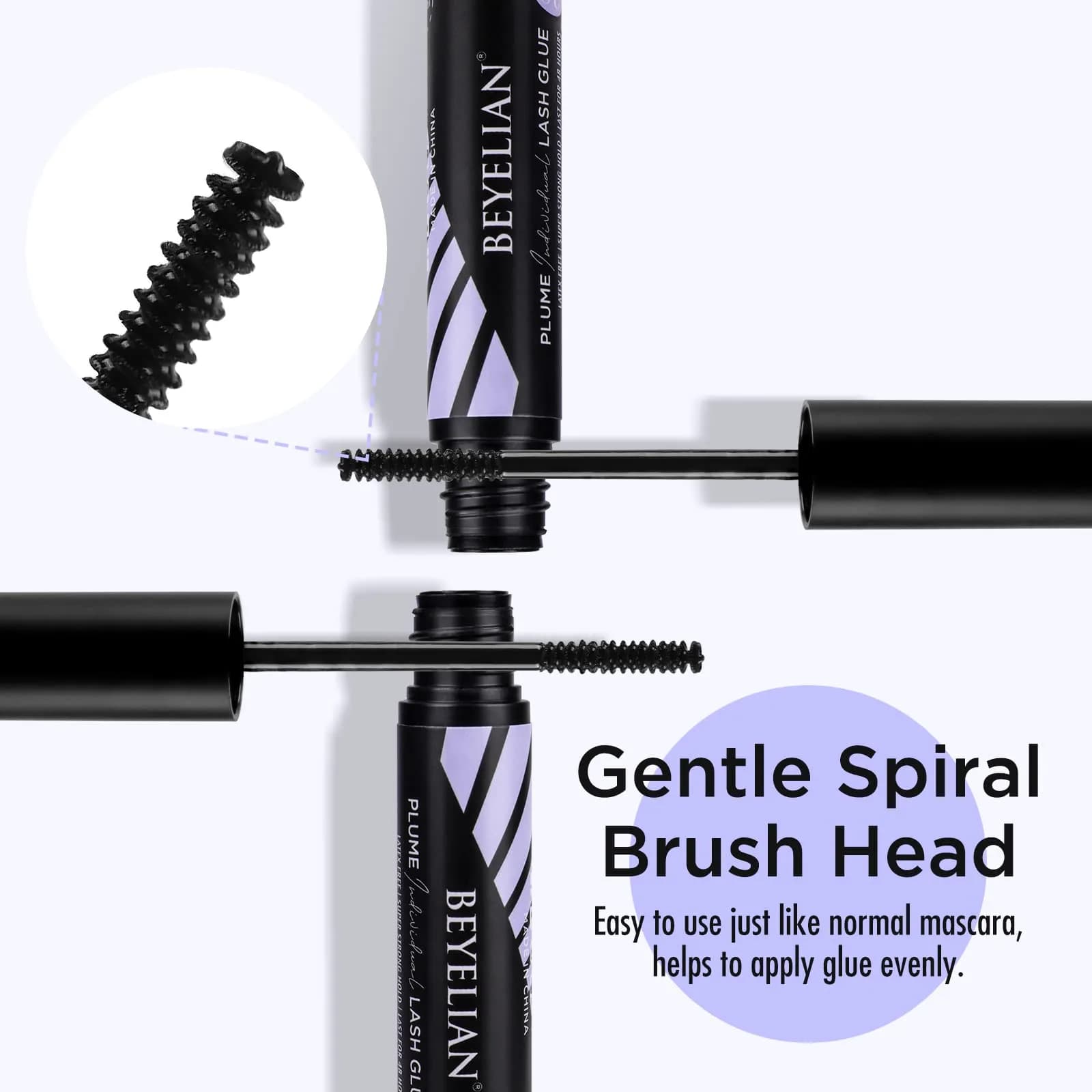 BEYELIAN Cluster Lash Glue Black | 5ml (0.17 Fl Oz) | Strong Hold for DIY Eyelash Extensions - view 4