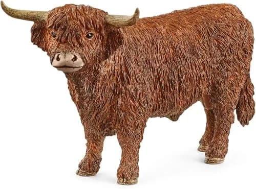 Schleich Farm World Highland Bull Toy Figurine 156 g (5.5 oz) | ASTM-Tested for Kids Ages 3+ thumbnail 1