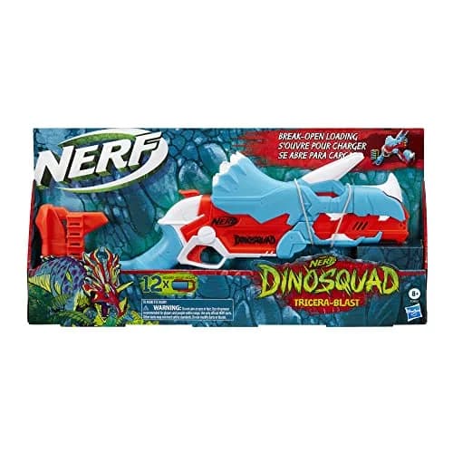 Nerf DinoSquad Tricera-Blast Dart Blaster | Dinosaur Kids Toy for 8+ | Foam Blaster with 12 Darts thumbnail 2