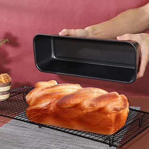 Beasea Long Loaf Bread Pan 12x4 Inch | Nonstick Carbon Steel Bakeware for Oven Baking thumbnail 6