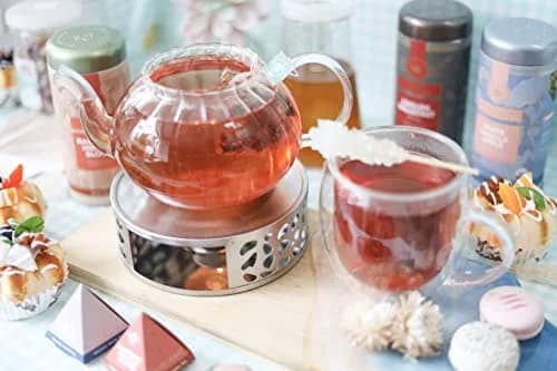 Teabloom Silhouette Tea Warmer - Brushed Stainless Steel Teapot Warmer with Tealight Holder and Candle | Elegant, Durable, Fits Most Teapots thumbnail 4
