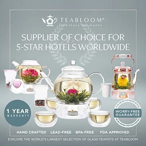 Teabloom Silhouette Tea Warmer - Brushed Stainless Steel Teapot Warmer with Tealight Holder and Candle | Elegant, Durable, Fits Most Teapots thumbnail 6