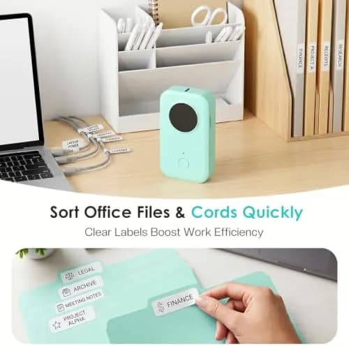 Phomemo D30 Bluetooth Label Maker Machine with Tape | 203 DPI High Resolution Printer thumbnail 4