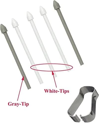 ubrokeifixit White S Pen Replacement Tips for Samsung Galaxy Tab S7/S7+ 11.0"/12.4" (5-Pack) thumbnail 2