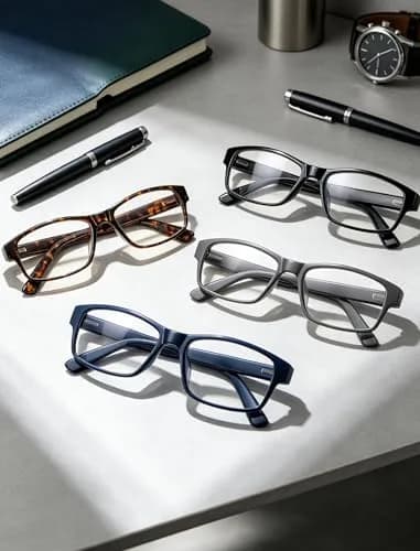 HEEYYOK Oversized Reading Glasses Men 3.00 Diopters 4-Pack | Large Square XXL Readers with Spring Hinge thumbnail 3