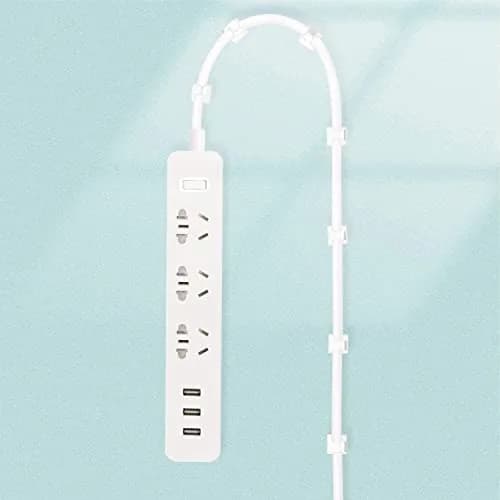 SOULWIT 50 Pcs Self Adhesive Cable Management Clips, White | Organize TV PC Laptop Ethernet Cables thumbnail 9