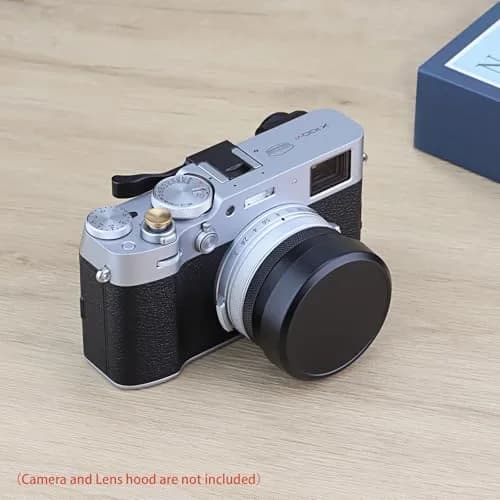 Haoge Metal Lens Cap for Fujifilm X100V | Aluminum, Black, 54mm | Compatible with Haoge LH-X54B Lens Hood thumbnail 8
