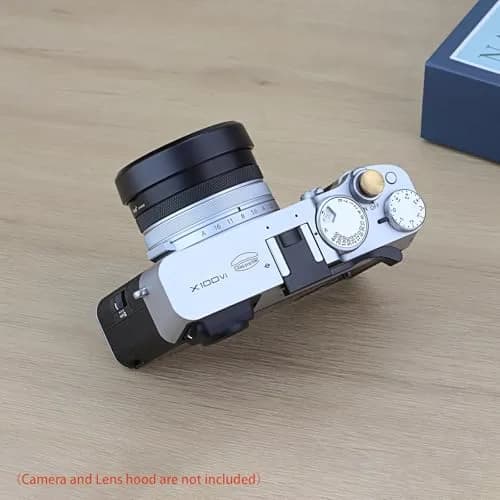 Haoge Metal Lens Cap for Fujifilm X100V | Aluminum, Black, 54mm | Compatible with Haoge LH-X54B Lens Hood thumbnail 9
