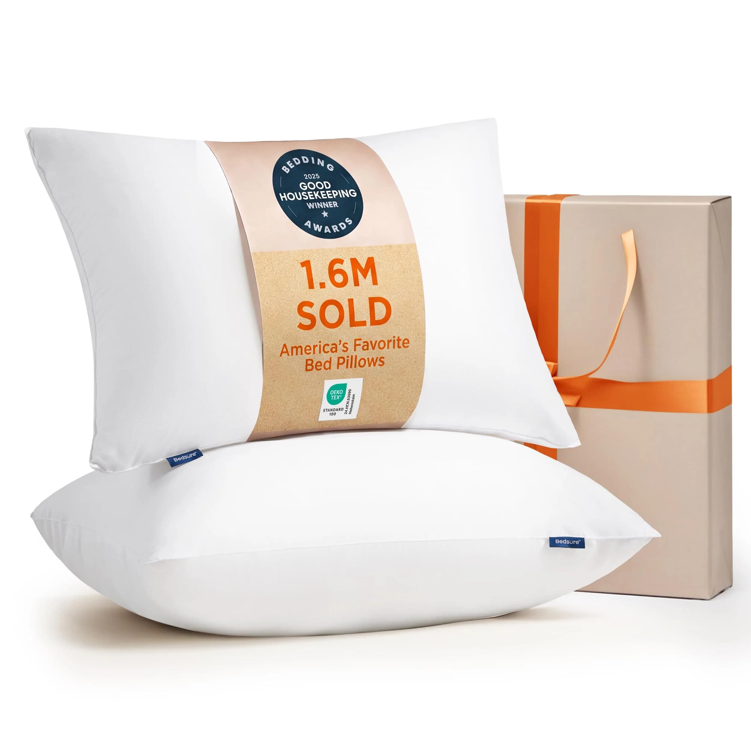 Bedsure Pillow Queen Size Set of 2 | Plush, OEKO-TEX Certified for Ultimate Comfort