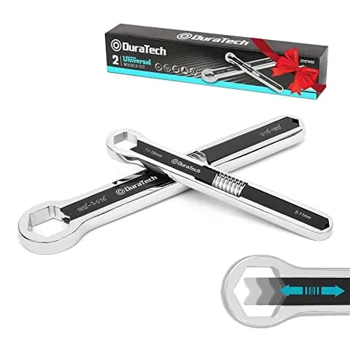 DURATECH Adjustable Wrench Set, 8-inch & 10-inch | Versatile, Drop Forged, ANSI Exceeds thumbnail 1