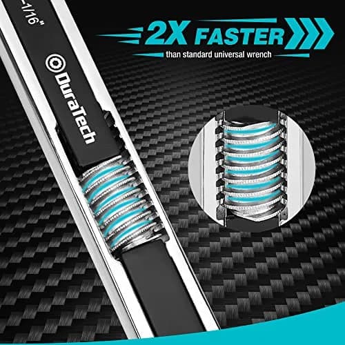DURATECH Adjustable Wrench Set, 8-inch & 10-inch | Versatile, Drop Forged, ANSI Exceeds thumbnail 4