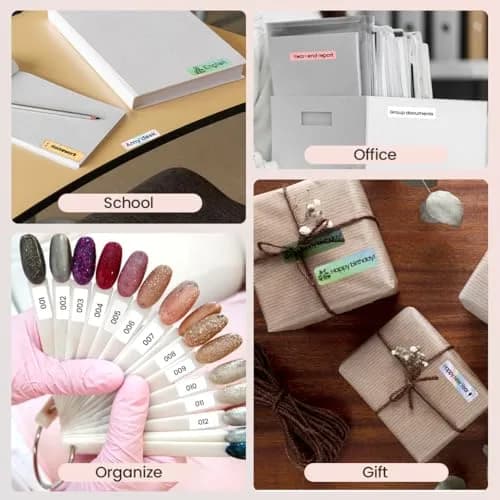 Phomemo D30 Portable Label Maker Pink | Bluetooth Mini Printer for Home School Office thumbnail 8