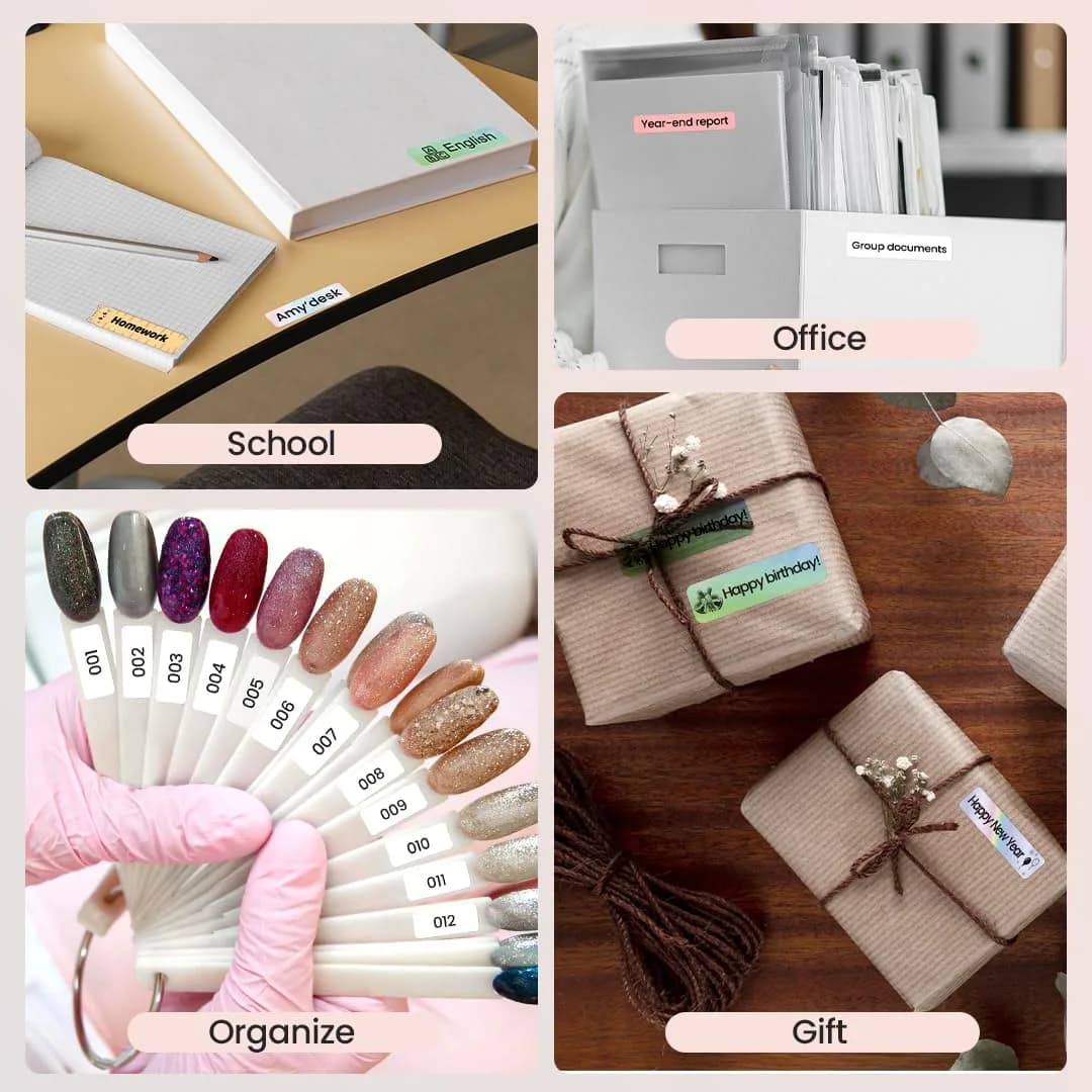 Phomemo D30 Bluetooth Label Maker - Pink | High Resolution USB-C Printer - view 8