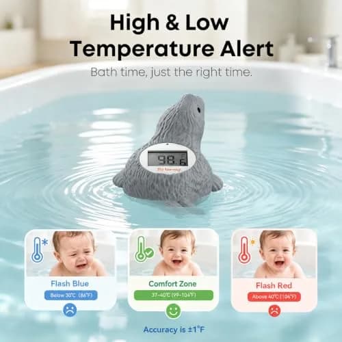 Doli Yearning Baby Bath Thermometer 4.4 inches | Accurate & Waterproof for Safe Baby Water Monitoring thumbnail 2