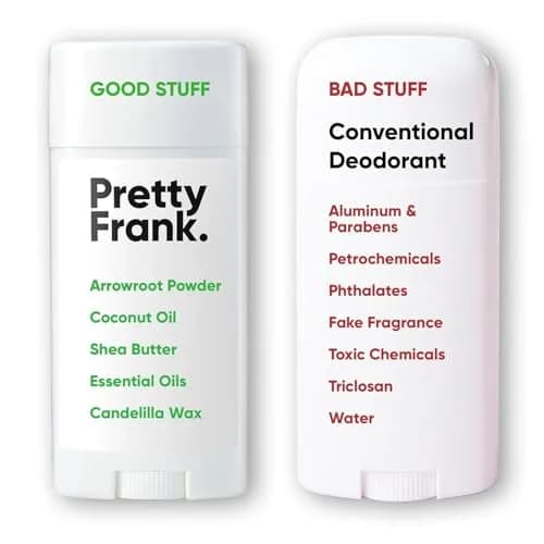 PRETTY FRANK Natural Aluminum-Free Deodorant Stick, Coconut Lime | All-Day Odor Control & Nourishment thumbnail 6
