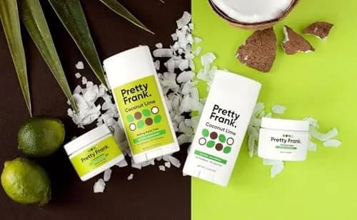 PRETTY FRANK Natural Aluminum-Free Deodorant Stick, Coconut Lime | All-Day Odor Control & Nourishment thumbnail 7