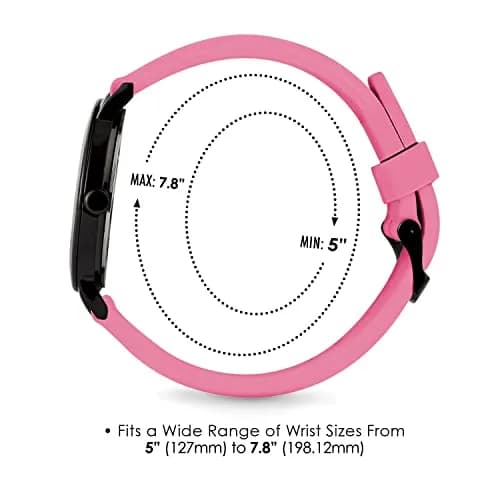 Speidel Original Scrub Watch™ for Nurses, Waterproof 50M, Pink Silicone Band, 38mm Dial thumbnail 5