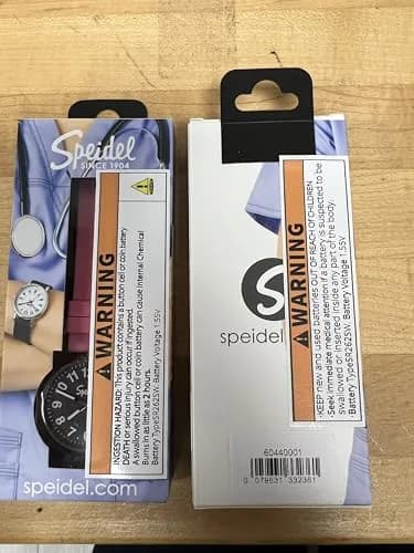 Speidel Original Scrub Watch™ for Nurses, Waterproof 50M, Pink Silicone Band, 38mm Dial thumbnail 8