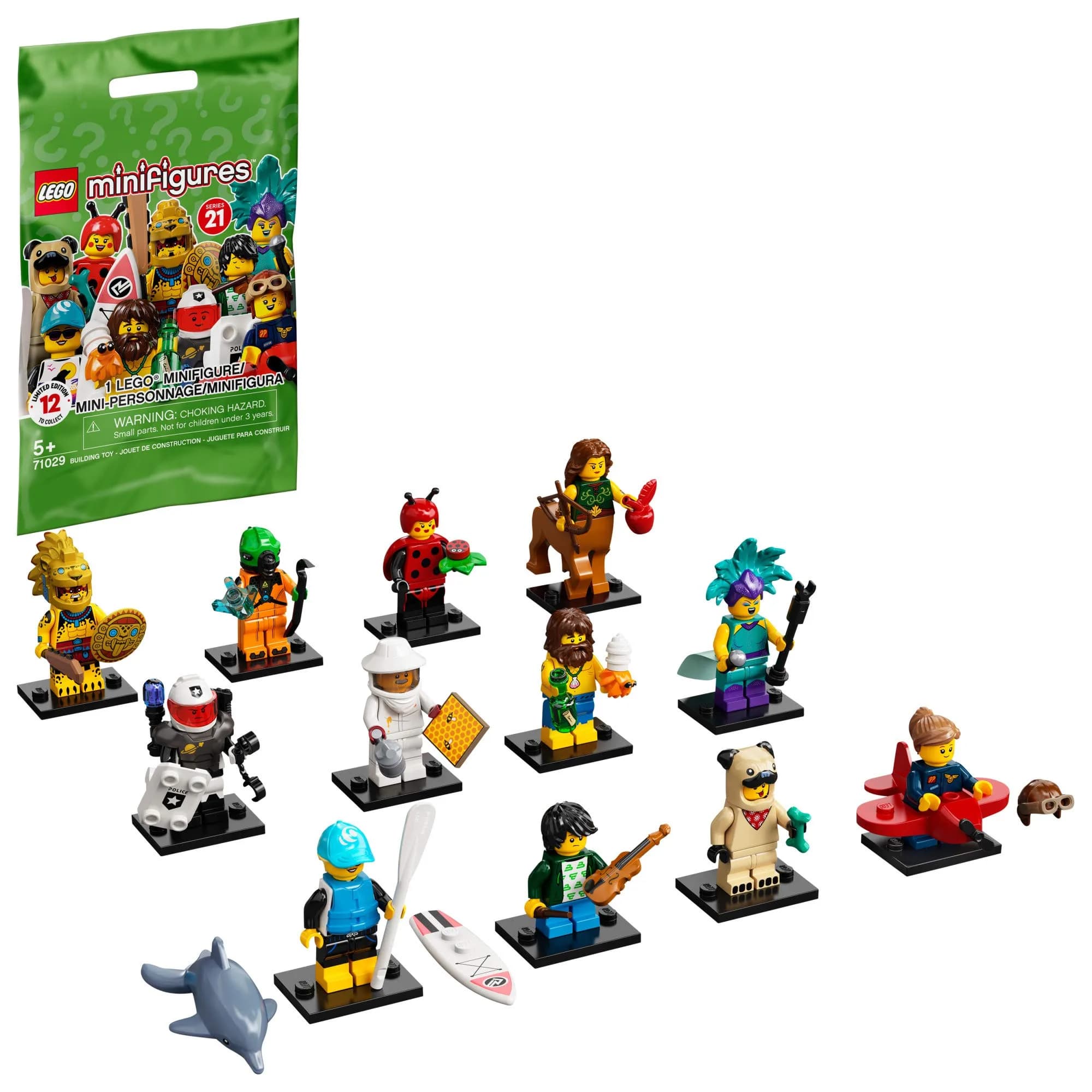 LEGO Minifigures Series 21 71029 Limited Edition Collectible Building Kit | 1 of 12 to Collect