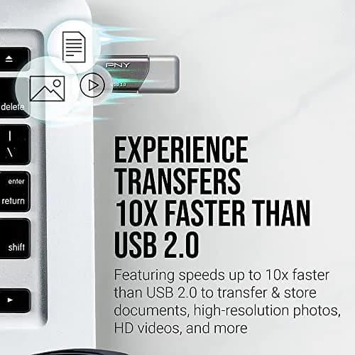 PNY 32GB Turbo Attache 3 USB 3.0 Flash Drive | Fast Data Transfer & Portable Storage thumbnail 5