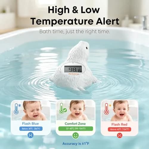 Doli Yearning Baby Bath Thermometer 4.4 inches | Accurate & Waterproof for Kids thumbnail 3