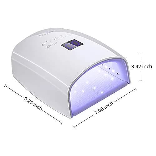 Ayshone 48W Rechargeable UV LED Nail Lamp White | Cures All Gel Polish Types thumbnail 7