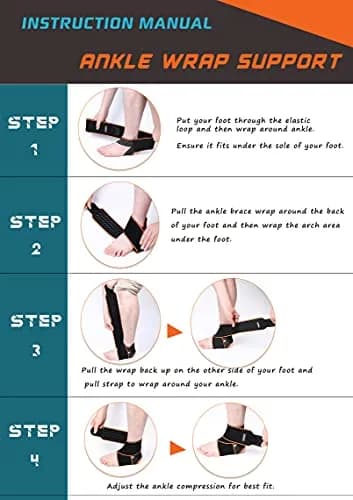 MUSEFITR Ankle Brace Wrap for Women & Men | Adjustable Support for Sprains & Pain Relief thumbnail 4