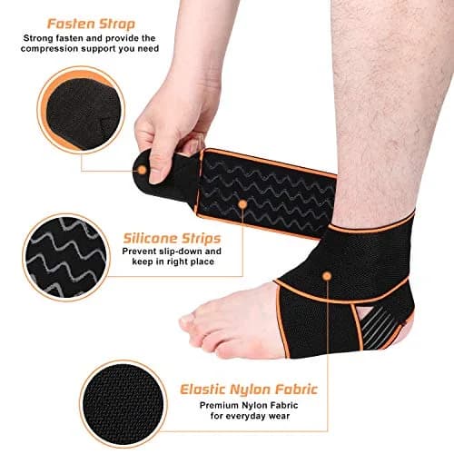 MUSEFITR Ankle Brace Wrap for Women & Men | Adjustable Support for Sprains & Pain Relief thumbnail 2