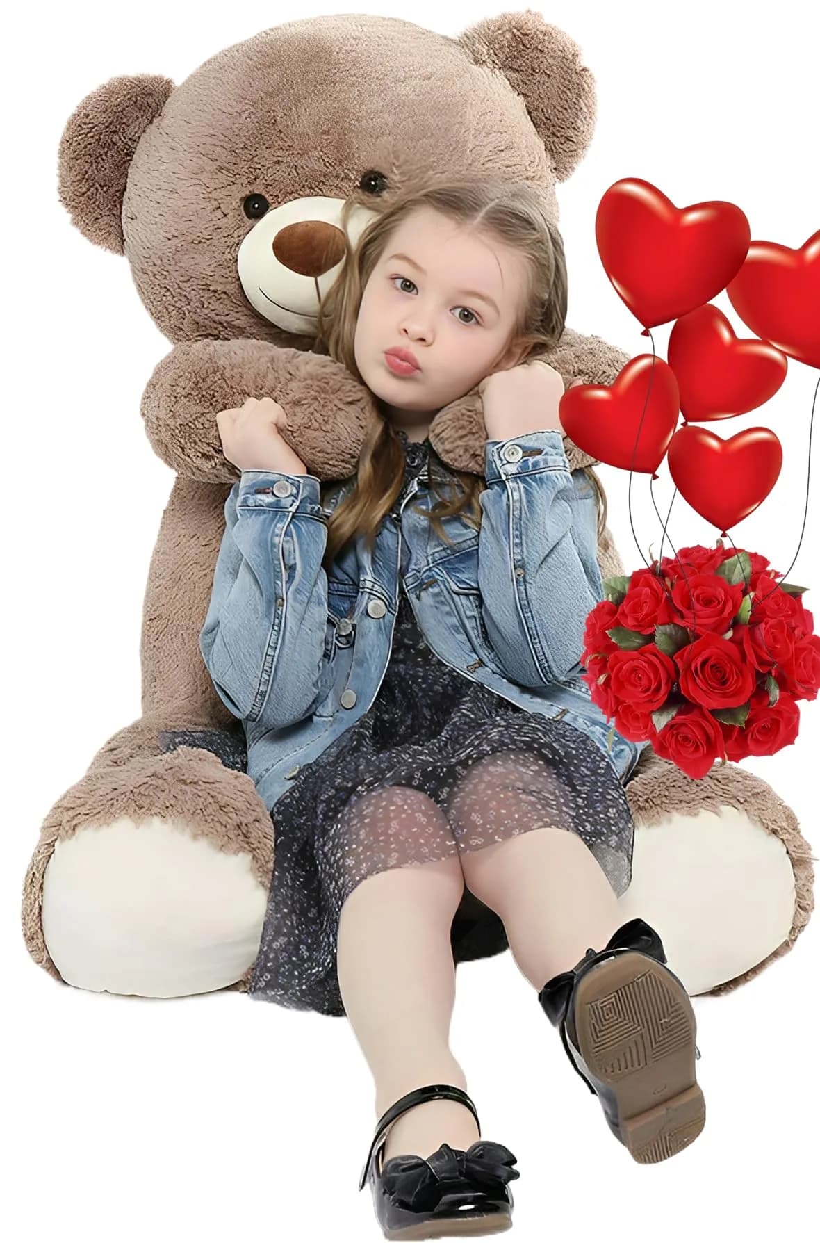 Tezituor 40" Giant Teddy Bear Plush Toy | Soft, Safe & Perfect for Kids & Adults - main product image