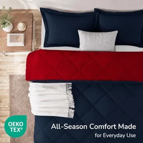 downluxe Twin Comforter Set Soft Reversible 2 Pieces | All-Season Cozy Bedding thumbnail 4