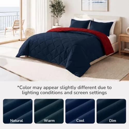 downluxe Twin Comforter Set Soft Reversible 2 Pieces | All-Season Cozy Bedding thumbnail 8