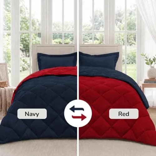 downluxe Twin Comforter Set Soft Reversible 2 Pieces | All-Season Cozy Bedding thumbnail 2