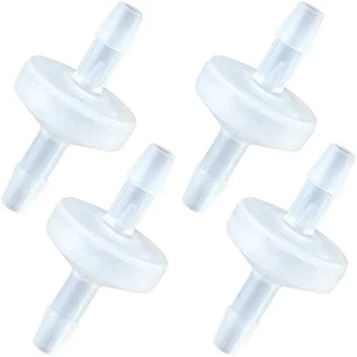 PAGOW 1/8Inch Check Valve 4 Pack | PVDF Wear-Resistant Micro Diaphragm thumbnail 1