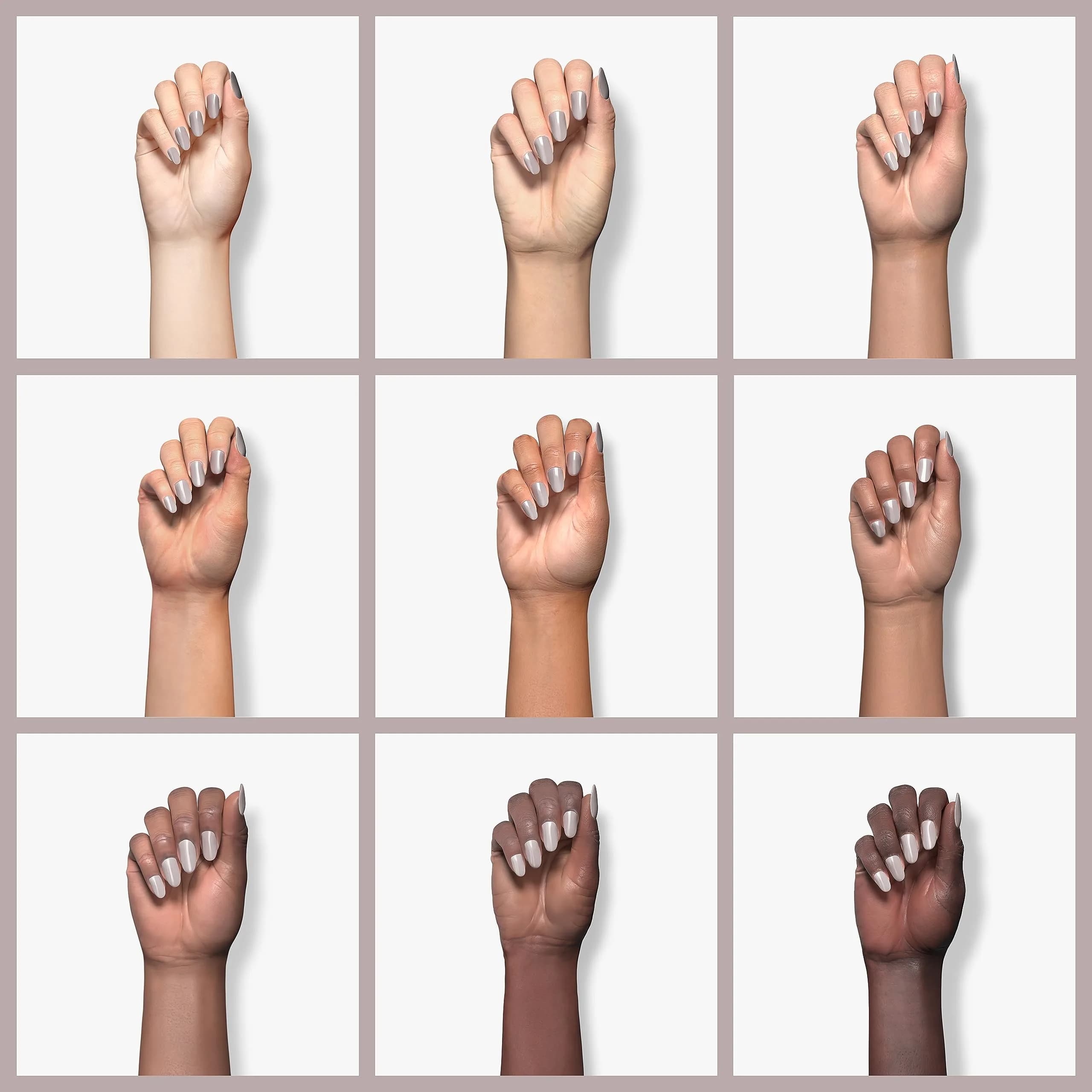 Beetles Nude Gel Nail Polish Grey Taupe 15ml | Neutral Grey Taupe Summer Gel Polish - view 4