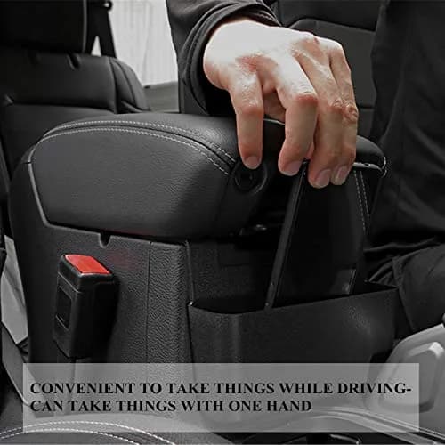 YOCTM Black Caddy for Jeep Wrangler JL JT 2018-2025 | Extends Storage Space thumbnail 6