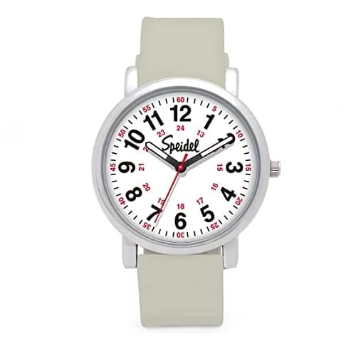 Speidel Original Scrub Watch™ for Nurses, Waterproof 38mm, Light Gray | Large Dial & Second Hand thumbnail 1