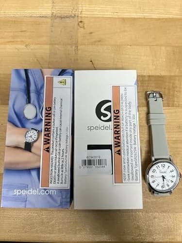 Speidel Original Scrub Watch™ for Nurses, Waterproof 38mm, Light Gray | Large Dial & Second Hand thumbnail 8