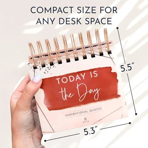 RYVE Positive Affirmations Calendar, Quotes & Reflections, Daily Desk Calendar | Motivational Desk Decor (70-120 chars) thumbnail 6
