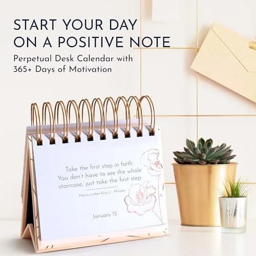 RYVE Positive Affirmations Calendar, Quotes & Reflections, Daily Desk Calendar | Motivational Desk Decor (70-120 chars) thumbnail 3