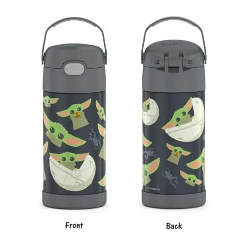 THERMOS FUNTAINER Water Bottle with Straw, 12oz (355ml) Mandalorian | Keeps Drinks Cold Up to 12 Hours thumbnail 5