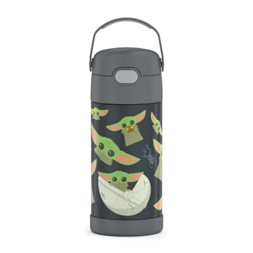 THERMOS FUNTAINER Water Bottle with Straw, 12oz (355ml) Mandalorian | Keeps Drinks Cold Up to 12 Hours thumbnail 2