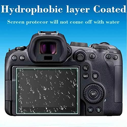 ULBTER 3 Pack Tempered Glass Screen Protector for Canon EOS R6/R7/R6 Mark II/III/V LCD (0.3mm) thumbnail 6
