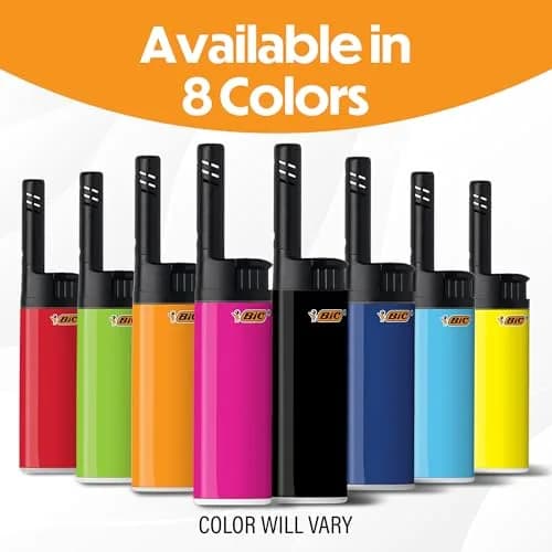BIC EZ Reach Candle Lighter 6 Count Pack | Child-Resistant, Assorted Colors, 1.45-inch Wand for Candles & Grills thumbnail 2