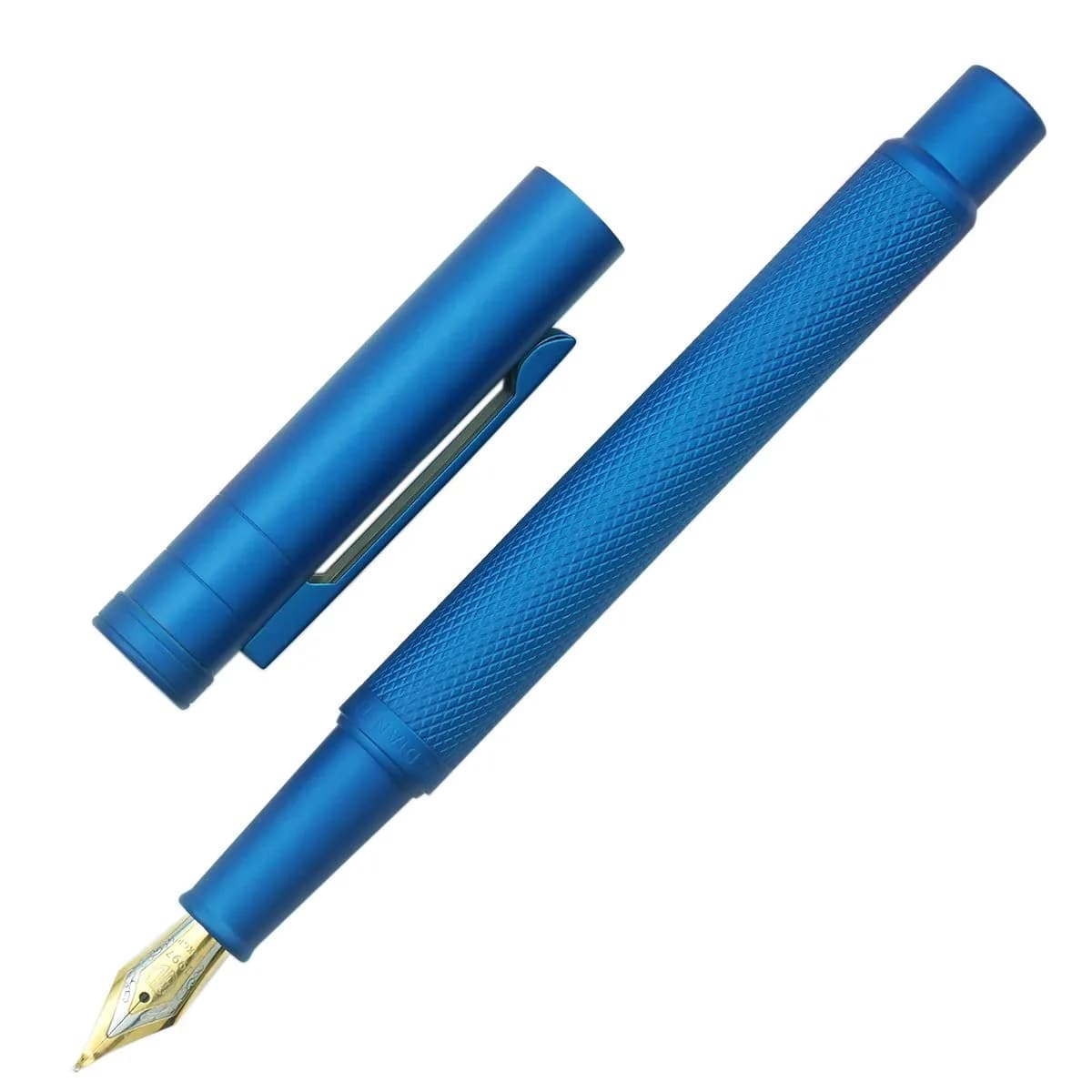 erofa H3 Sky Blue Fountain Pen with Fine Nib (0.5mm) and Bamboo Clip - main product image